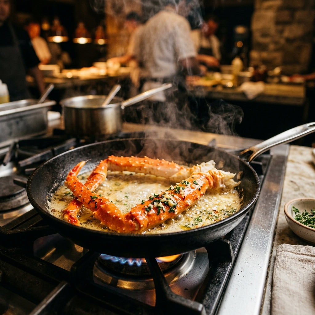 Direct from the Bering Sea: Colossal Alaskan Red King Crab Legs - 100% Wild Caught & Meaty (Ships Frozen)